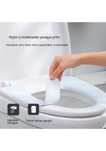 Ev Banyo Peluş Tuvalet Yapışkan Ped (Yurt Dışından)