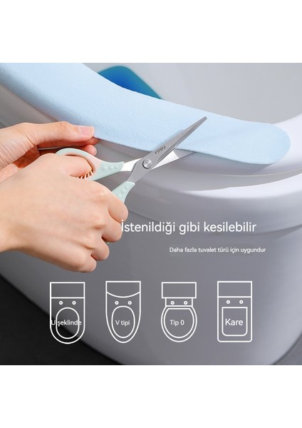 Ev Banyosu Ekstra Büyük Peluş Tuvalet Yapışkan Ped (Yurt Dışından) fiyatları