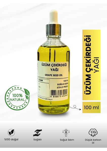 Üzüm Çekirdeği Yağı -100 ml Özel Kutuda