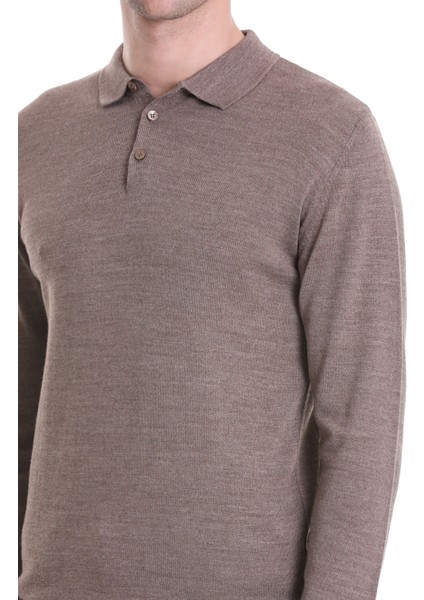 Vizon Regular Fit Düz Polo Yaka Triko Kazak indirimleri