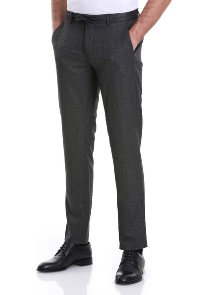 Antrasit Dinamik Fit Balıksırtı Yandan Cepli Jogger Pantolon modelleri