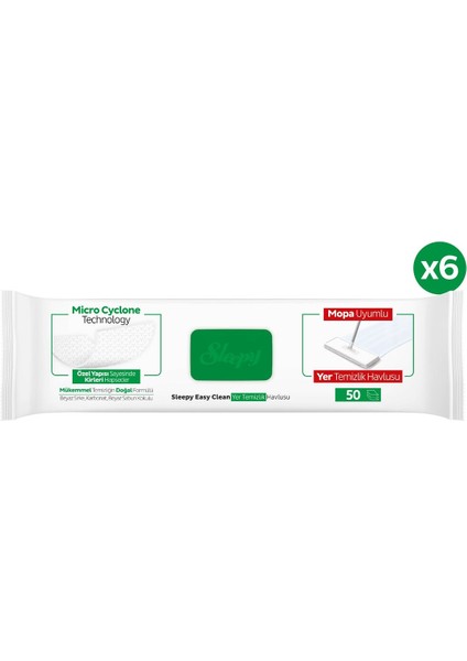 Easy Clean Beyaz Sabun Katkılı Mopa Uyumlu Yer Temizlik Havlusu&Mendili 6x50 (300 Yaprak) modelleri
