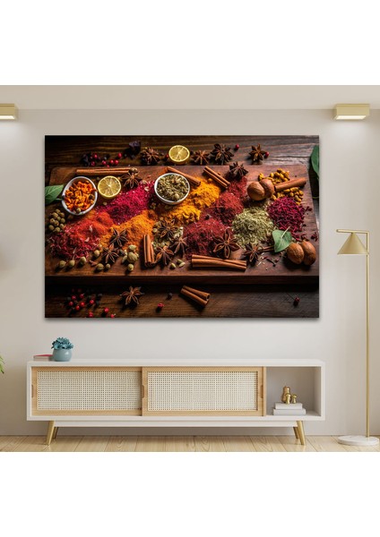 Baharatlar Temperli Cam Duvar Tablosu fiyatları