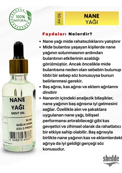 Nane Yağı- 50 ml Özel Kutuda