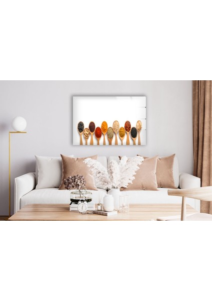 Baharatlar Temperli Cam Duvar Tablosu fırsatları