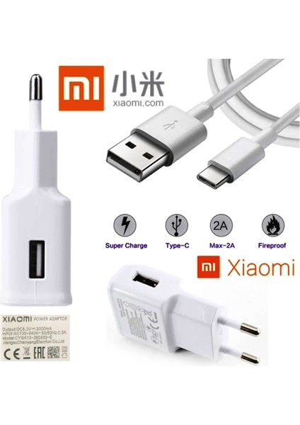 Xiaomi Mdy-08-Eo Type C Şarj Aleti ve Data Kablosu