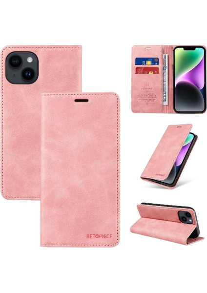 Iphone 13 Için Kılıf Mini Koruyucu Manyetik Folio Cüzdan Pu Deri (Yurt Dışından)