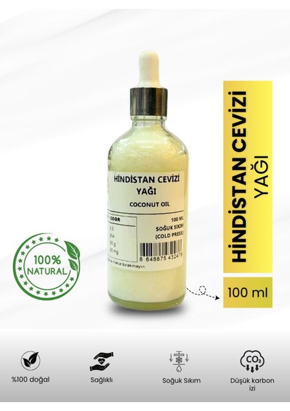 Hindistan Cevizi Yağı - 100 ml Özel Kutuda