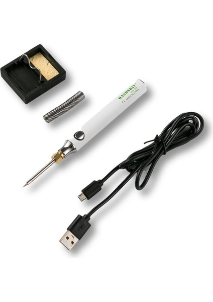 USB ile Mini Elektrikli Havya Üç Hızlı Ayarlanabilir Sıcaklık Elektrikli Havya 5V 8W Hızlı Isıtma Kaynak Aracı (Yurt Dışından)