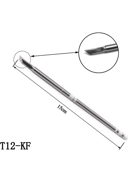 Nanlıy-3 Adet T12 Serisi Demir Ucu T12-K Ku Kf Hakko Havya Ipuçları Lehimleme Kaynak Sokmaları (Yurt Dışından)