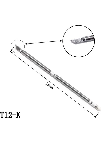 Nanlıy-3 Adet T12 Serisi Demir Ucu T12-K Ku Kf Hakko Havya Ipuçları Lehimleme Kaynak Sokmaları (Yurt Dışından)