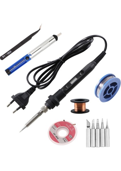 80W Sıcaklık Ayarlanabilir Dijital Elektrikli Havya 220V/110V Lehim Rework Istasyonu Kaynak Demir Ipuçları Kalay Tamir Araçları (Yurt Dışından) modelleri