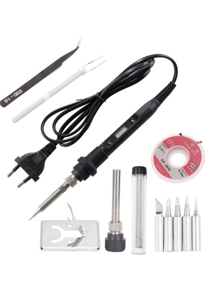 80W Sıcaklık Ayarlanabilir Dijital Elektrikli Havya 220V/110V Lehim Rework Istasyonu Kaynak Demir Ipuçları Kalay Tamir Araçları (Yurt Dışından) fırsatları