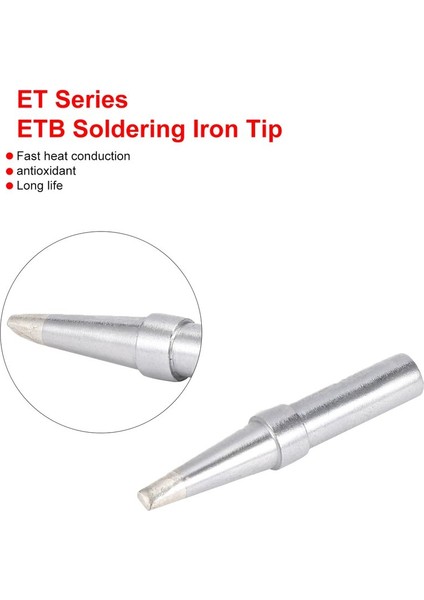 Weller Lehimleme Istasyonu Için 2 Adet Et Havya Ipuçları Etb Kaynak Aletleri - Gümüş (Yurt Dışından) modelleri