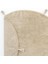 Cool Cotton Ccn Plain Beige Yıkanabilir Kaymaz Tabanlı Naturel Pamuk Dokuma Yuvarlak Bebek Halısı 4