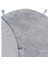 Cool Cotton Ccn Plain Grey Yıkanabilir Kaymaz Tabanlı Naturel Pamuk Dokuma Yuvarlak Bebek Halısı 4