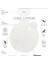 Cool Cotton Ccn Plain White Yıkanabilir Kaymaz Tabanlı Naturel Pamuk Dokuma Yuvarlak Bebek Halısı 2