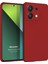 Matte Silicone Xiaomi Poco X6 5g Kılıf Kırmızı 1