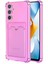 Samsung Galaxy A25 Card Slot Shock Kılıf Pembe 1
