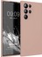 Matte Silicone Samsung Galaxy S24 Ultra Kılıf Rose Gold 1
