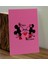 Sevgiliye Özel İsimli Pembe Defter ve Fuşya Cam Matara 1