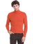 Turuncu Slim Fit Fitilli Balıkçı Yaka Yünlü Triko Kazak 1