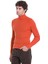 Turuncu Slim Fit Fitilli Balıkçı Yaka Yünlü Triko Kazak 3