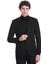 Siyah Comfort Fit Desenli Mono Yaka Casual Ceket 1