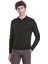 Haki Regular Fit Düz Polo Yaka Triko Kazak 1