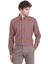 Kiremit Comfort Fit Kareli Düğmeli Yaka Uzun Kollu Casual Gömlek 3
