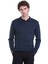 Indigo Regular Fit Düz Polo Yaka Triko Kazak 1