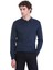 Indigo Regular Fit Düz Polo Yaka Triko Kazak 3