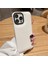 Iphone 13 Pro Max Kılıf Düz Puffer Kamerası Açık Puff Kılıf Kapak-Beyaz 1