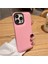 Iphone 13 / Iphone 14 Kılıf Düz Puffer Kamerası Açık Puff Kılıf Kapak-Pembe 1