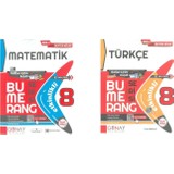 Günay 8. Sınıf Bumerang Serisi Matematik - Türkçe Soru Bankası Seti