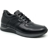 Fosco Hakiki Deri Siyah Erkek Sneaker Ayakkabı 2101-1 306