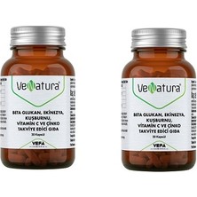 Venatura Beta Glukan, Ekinezya, Kuşburnu, Vitamin C ve Çinko 30 Kapsül X2 Adet