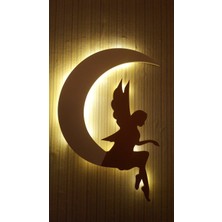 Işıklı Toplar Dükkanı Çocuk Odası Melekli Ay Gece Lambası