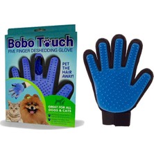 Bobo Touch Kedi Köpek Tüy Toplama Eldiveni Mavi