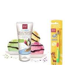 SPLAT 2-6 Yaş Arası Çocuklar Için Meyveli Dondurma Diş Macunu 50 ml + Yumuşak Çocuk Diş Fırçası