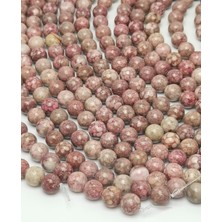 Livza Bijuteri Benekl Doğal Taş Dizisi 8mm