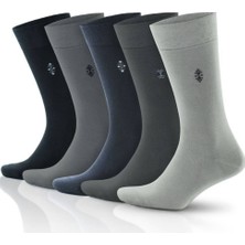 Gowith Nefes Alan Elegant 200 Iğne Dikişsiz 5 Çift Bambu Çorap