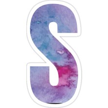 Universal S' Harfi Sticker Araba Oto Arma Duvar Sticker Ev Dekoratif Çıkartma 15 Cm