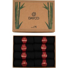 Dayco Premium 8'li Yazlık Siyah Bambu Çorap