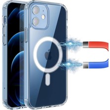 Nevarium iPhone Xs Max Kılıf Magsafe Şeffaf Silikon - Şeffaf
