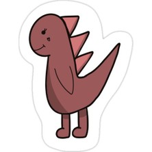 Universal Güzel Dino Sticker Araba Oto Arma Duvar Sticker Ev Dekoratif Çıkartma 15 Cm