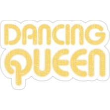 Universal Dancıng Queen Vintage Büyük Baskı 1970'Lerın  Sticker Araba Oto Arma Duvar Sticker