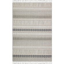 Cool Halı Elit 10 Antrasit Bukle Salon Halısı Hav Toz Vermez Mutfak Halısı Etnik Örgü Desen Modern Koridor Halısı Makine Dokuması Kesme Yolluk