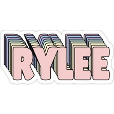 Universal Rylee Isim Sticker Araba Oto Arma Duvar Sticker Ev Dekoratif Çıkartma 15 Cm