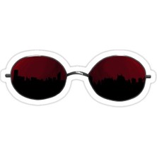 Universal Matt'in Gözlük Sticker Araba Oto Arma Duvar Sticker Ev Dekoratif Çıkartma 15 Cm